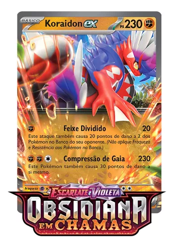 Carta Pokémon Koraidon Ex Obsidiana Em Chamas Original