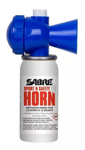  SABRE Bocina de aire comprimido para seguridad y deportes - se  escucha a 1/2 millas (805 m) - protección personal, eventos deportivos,  excursionismo y navegación : Deportes y Actividades al Aire Libre