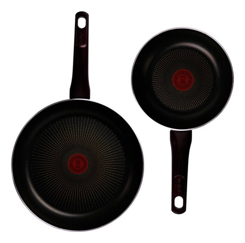 Juego De Sartenes T-fal 2 Pzas Libre De Pfoa 20 Y 28 Cm