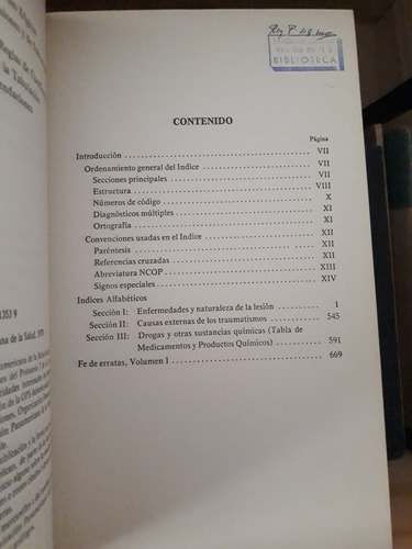 Clasificación Internacional De Enfermedades (2 Tomos) (Usado)