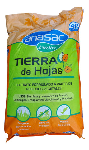 Tierra De Hoja Bolsa 40 Litros.