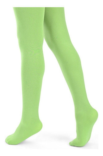 18 Pack Mallas De Nylon Niña Suaves Disfraces Colores, Moda Verde Limón 0-1 Meses