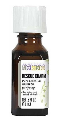 Aromaterapia Aceites - Aura Cacia Rescue Charm Aceite Esenci