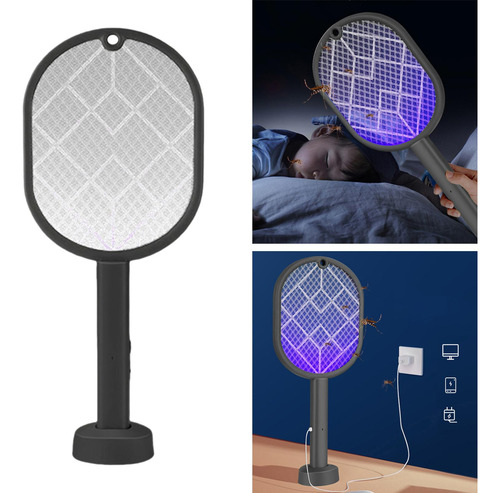 Mosquitos Trap Lamp & Fly Killer 3000v Potente Carga Gris