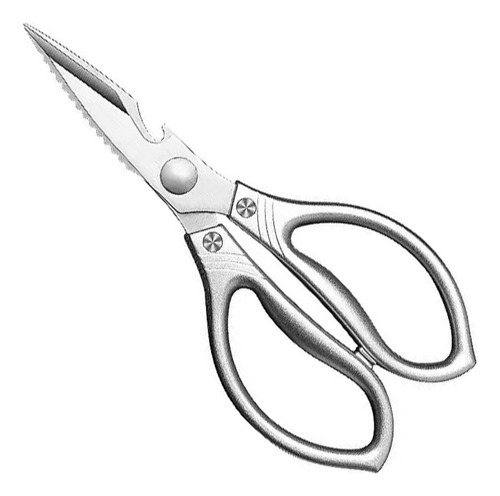 Tijeras De Cocina Para Barbacoa Multiusos, Plateadas, Multiu