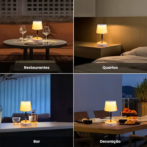 Luminária De Mesa Abajur Quarto Clássico Para Criado Mudo