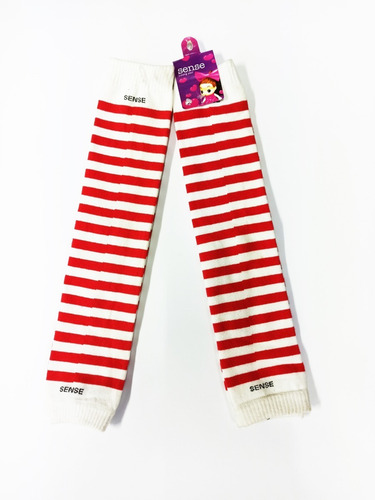 1 Par De Mangas Protectoras Para  Sol Uv Algodon 11 Colores Unitalla Blanco-rojo