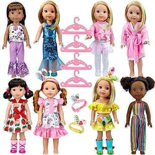 Artst 14.5-inch-doll-clothes And Accessories (8 Sets) Fit Fo