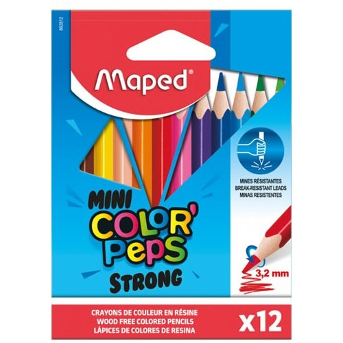 Pinturitas Lapices De Colores Maped Color Peps Mini X 12