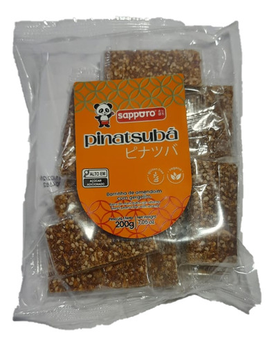 Barrinha De Amendoim Com Gergelim Pinatsubã Sapporo 200g