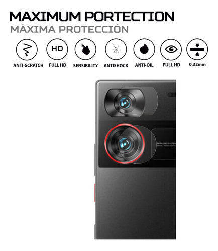 Protector De Camara Antishock Para Zte Nubia Z60 Ultra