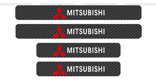 Fibra De Carbono Protección Puerta Mitsubishi