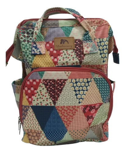 Mochila Bolso Maternal Impermeable Con Divisiones Estampadas