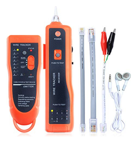 Probador De Cables De Red Rj45 Rj11 Cat5 Cat6 Ethernet Lan