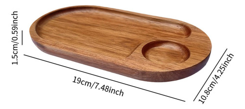~ Plato De Postres De Madera Para Servir Plato S