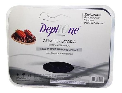 Cera Depilatória Quente Negra 1kg Depil One