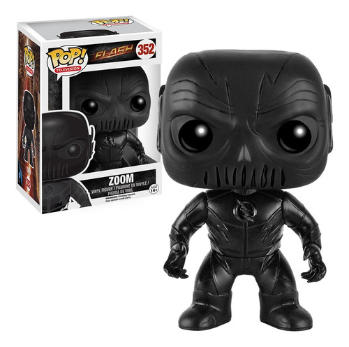 Funko Pop The Flash Dc Comics Zoom 352 Traje Negro Protector