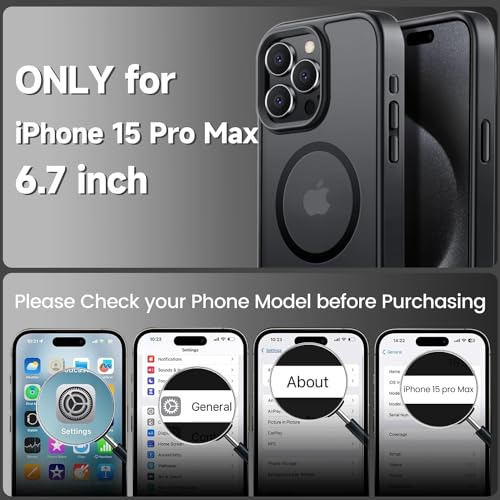Funda Para iPhone 15 Pro Max Titanium Negro Matte Skin Fee-2
