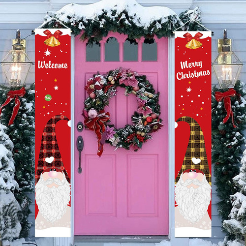 Letreros De Bienvenida Con Forma De Gnomo Navideño For Porc