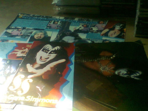 Kiss Lote Notas Fotos Revista Pop Rocky Bravo Poster Kxz (Usado)