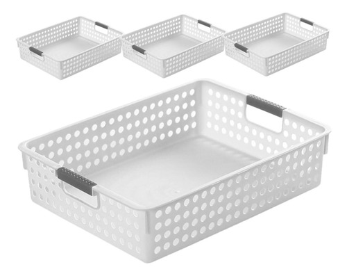4 Piezas Cestas De Almacenamiento Cesta De Almacenamiento