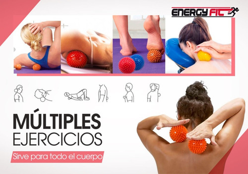 Imagen 2 de 10 de Pelota Masajeadora Pinches Estimulacion Pilates Yoga Maciza