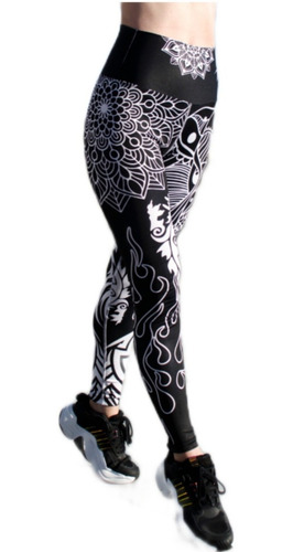 Imagen 1 de 4 de Calza Legging T/alto Tribal