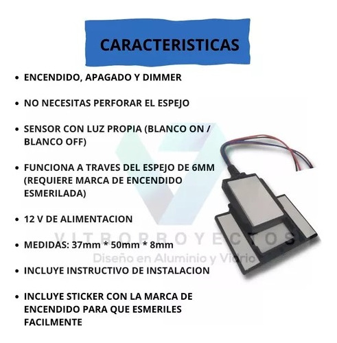 Apagador Touch Dimmer Para Espejo, El Mejor!!!