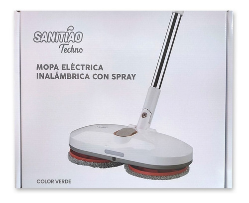 Imagen 4 de 5 de Mopa Eléctrica Inalámbrica Con Spray Y Luz Led