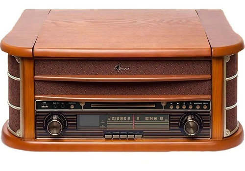Imagem 3 de 9 de Toca Discos New Opera Vitrola Fm Cd K7 Bluetooth Grava Raveo