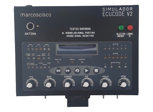 Simulador De Central Ecucode Ecu Gasolina Flex Injetor Sinal