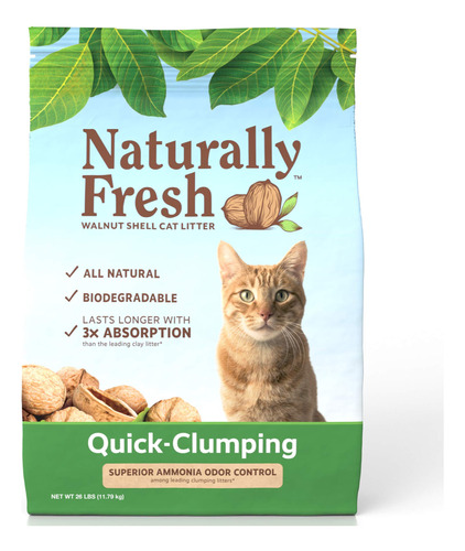 Naturally Fresh  Arena Para Gatos Con Base De Nuez De Ag.