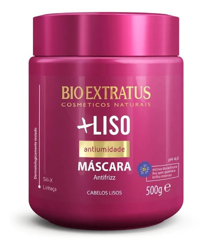 Máscara Mais +liso  3 X  Mais Liso  500g Bio Extratus