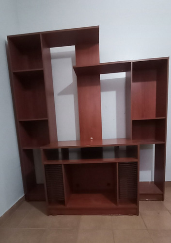 Biblioteca Modular  De Madera. Tv, Sonido, Computadora, Cd´s