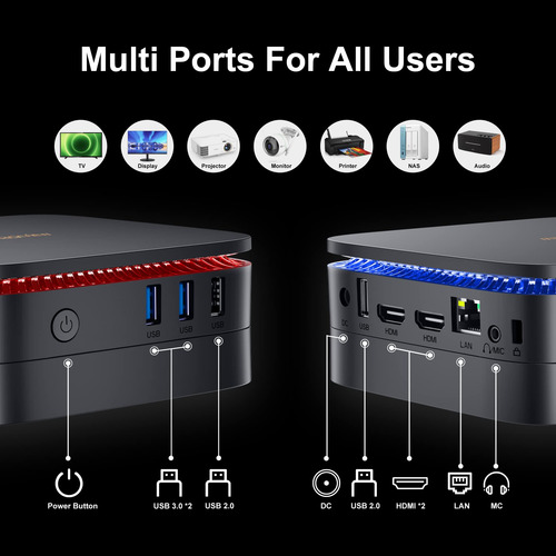 Mini Pc Blackview Mp60 16 Gb Ddr4 Ram 1 Tb M.2 Ssd Windows 1