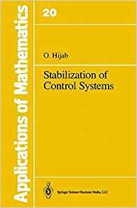 Stabilization Of Control Systems (stochastic Modelling And A