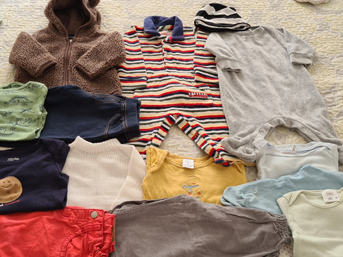 Lote Ripa Bebe Talle 3-6 Meses.campera Carters.bodys.enterit