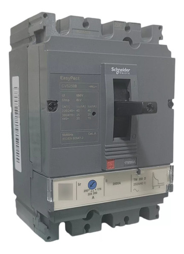 Disjuntor Cx Moldada Schneider Cvs250b3250 Ajustavel 3p 250a