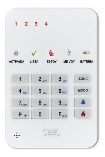 Kit Alarma Casa X-28 4 Zonas Inalámbrica Domiciliaria