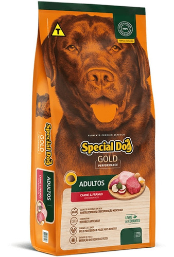 Ração Special Dog Gold Performance Adulto Carne Frango 15kg