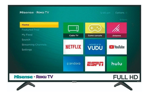 Imagen 1 de 8 de Pantalla Smart Tv Hisense 43 Pulgadas Led Con Roku Y Netflix