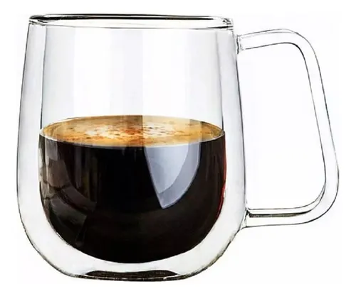 comprar Taza De Vidrio Doble Pared Aislamiento C\u002F Asa Cafe Té 
