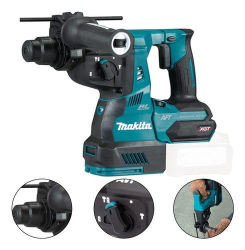 Martillo combinado Makita Xgt HR001gz de 28 mm y 40 V sin batería ni cargador