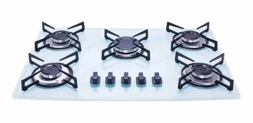 Imagem 3 de 3 de Fogao Cooktop 5 Queimadores A Gás Safanelli Lines