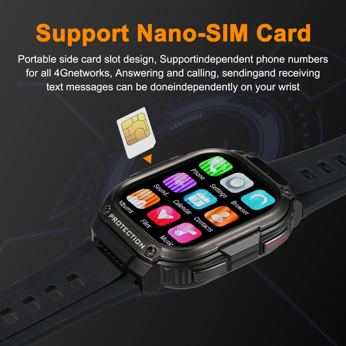 Reloj Dm63 4g, Correa Deportiva, Wifi, Gps, Bt, Pantalla De Reloj Android