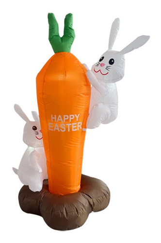 Inflable De Conejo De Pascua Con Led De 1.8m