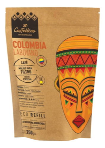 Cafe Especialidad Molido Colombia Laboyano X250g -caffettino