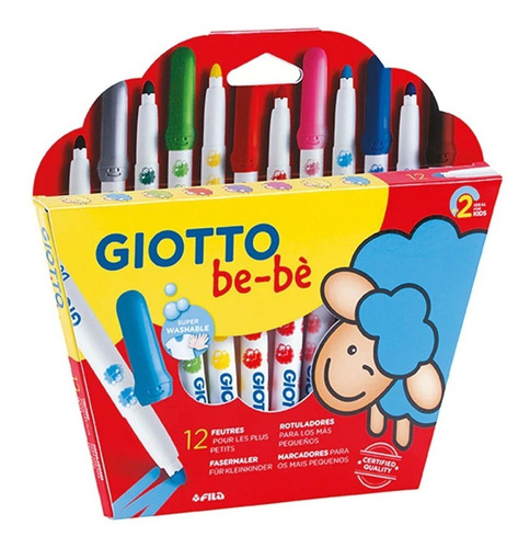 Marcador Giotto Bebe 12 Colores