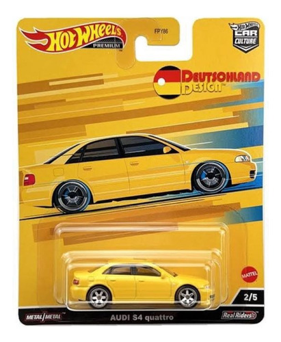 Hot Wheels Premium Audi S4 Quattro Car Culture Cor Amarelo