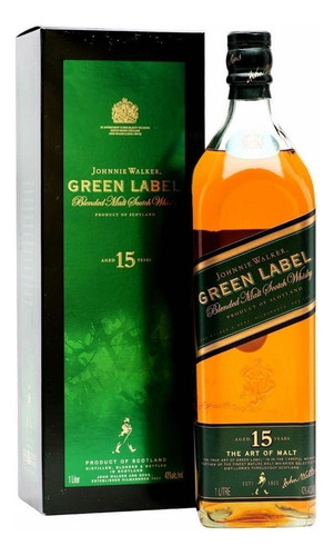Paquete De 3 Whisky Johnnie Walker Green Label 1 L